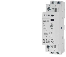 STYCZNIK MODUŁOWY 25-11 230V 20A 25A 1P 1NO 1NC SM2 25-11-230V