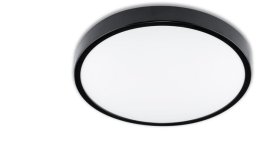 Plafon LED Lampa Sufitowa Natynkowa Łazienkowa 19W 4000K IP44 z Czujnikiem Ruchu ZOE LX Czarna 30cm