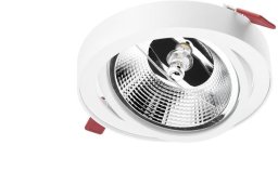 Oprawa Podtynkowa Ruchoma GU10 AR111 14cm Okrągła Biała CARPI LUMILED