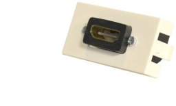 Gniazdo HDMI kątowe moduł 1M 22,5x45 biały Mediabox