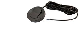 Włącznik meblowy czarny nawierzchniowy fi65 230V 2,5A z kablem 2m 2x0,75mm2