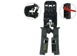 Zaciskarka wtyków modul. 8p,6p,4p z testerem RJ45 UTP/STP NEKU