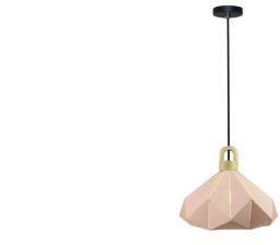 Lampa Wisząca VT-7323 Drewno Różowa Pryzmat 3951