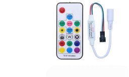 Kontroler sterownik RGB RF IC TM1814b 5-24VDC 17 przycisków max 1024 pikseli Digital