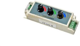 Kontroler RGB manualny (3 pokrętła) 9A 108W 12/24V DC