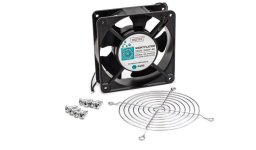 Zestaw:wentylator DN-FAN120B,osłona metalowa DN-FAN120/GR,wkręt DN-FAN-M4-8szt DN-FAN120B-KIT