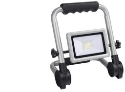 Oprawa przenośna Flexi 30W LED, składany stojak, 2400lm, 4000K, 1,5m guma, srebrna / 47993