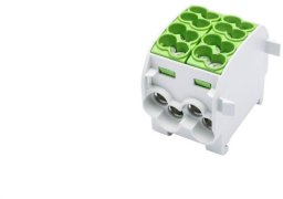 Simet Blok rozdzielczy-odgałęźny Al/Cu SCB 25-2 (80120) SIMBLOCK jednobiegunowy 2x25mm2 zielony 81505005