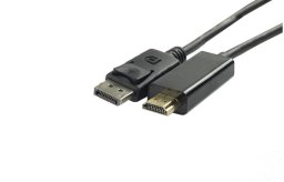 Kabel DisplayPort / HDMI FHD@60 (wtyk / wtyk) czarny1,8m