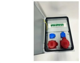 IP54 CEE 32A 16A 2x230V Rozdzielnica ścienna metalowa 94V-3