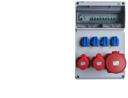 Rozdzielnica elektryczna CEE 63A 32A 16A 4x230V FI