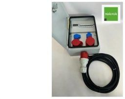 IP54 Rozdzielnica elektryczna CEE 32A 16A 2x230V z licznikiem elektrycznym z kablem 5m 94H-6