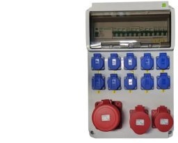 Rozdzielnica elektryczna CEE 63A 32A 16A 10x230V FI