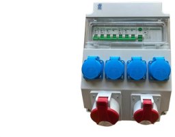 Rozdzielnica elektryczna CEE 32A 16A 230V z bezpiecznikami FI / 97V-3