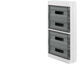 Rozdzielnica modułowa natynkowa AREO PE+N 4x18 IP40 biały/dymny 3653-01