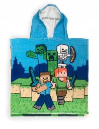 Mojang Studios Minecraft cotton poncho towel