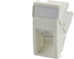 Gniazdo internetowe 1x RJ45 UTP kat.5e nieekranowane moduł 1M 22,5x45 biały DataGate+ Molex