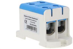 Elektro-Plast Blok rozdzielczy-odgałęźny 2x1-biegun AL/CU 16-95mm2 niebieski montaż płaski i na szynę TH WLZ35/2x95/n 48.295