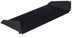 Półka stała do szafy RACK 19 cali 2U 220mm czarna