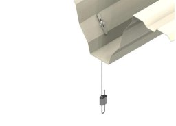 Linka stalowa 6m z mocowaniem TG do blachy trapezowej z zaciskiem 4Sprint do 24kg (opakowanie 10 szt.)