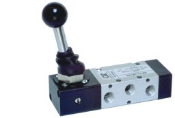 Pneumatyczny zawór ręczny z dźwignią bistabilny 5/2 G1/4 522 LL90