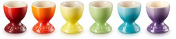 Le Creuset Egg Holder Set 6 pcs. Stoneware Assorted Colors 0843251156429