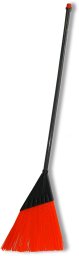 Street broom with a flat brush, orange 4751016270043