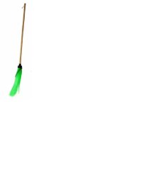 SAUBER Street broom with a round brush, green 8032638010313