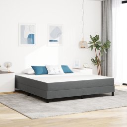 Materac kieszeniowy vidaXL Jasnoszary Średni 180x200x20 cm Tkanina