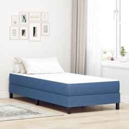 Materac kieszeniowy vidaXL Niebieski Średni 90x190x20 cm Tkanina