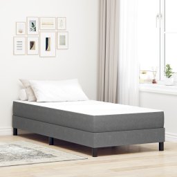 Materac kieszeniowy vidaXL Świetny Szary Średni 100x200x20 cm Tkanina