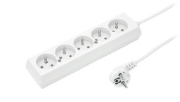 Przedłużacz 5-gniazd z/u 10A 3m /OMY 3x1/ biały PS-570 T-105810