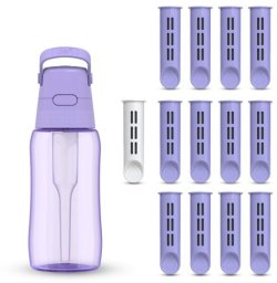 Butelka Filtrująca Dafi SOLID 0,5 Zbiornik Zakrętka Lavender 13 Filtrów