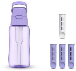 Butelka Filtrująca Dafi SOLID 0,5 Zbiornik Zakrętka Lavender 4 Filtry