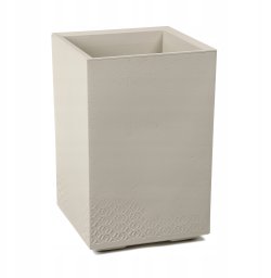Kwietnik KARO 400x400x600 beton recycled - beżowy LA992-88 LAMELA