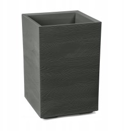 Kwietnik KARO 400x400x600 deska recycled - antracyt LA890-82 LAMELA