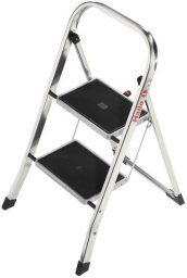 HAILO Folding stepladder K70 StandardLine / aluminum / 2 steps safety handle 4007126439260