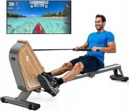 VOWVIT Wioślarz magnetyczny z monitorem OR3 16 poziomów oporu do 160kg nowy