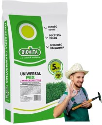 Mieszanka traw uniwerslna z mikrokoniczyną 5kg Samonawożący trawnik