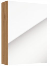Szafka łazenkowa z lustrem 60x50x15cm wisząca wąska dąb craft Salsa
