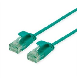 ROLINE RM UTP Data Center Patch Cord Cat.6A (Class EA), wąski, zielony, 1 m
