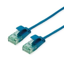 ROLINE RM UTP Data Center Patch Cord Cat.6A (Class EA), wąski, niebieski, 0,5 m