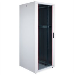 ROLINE 19-calowa szafa sieciowa Pro 42 U, 800x800 WxD, szklane drzwi, szary