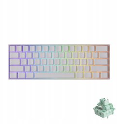 Akko MonsGeek FUN60 Pro Wireless Gaming-Tastatur, RGB, Glare Magnetic Switch – weiß, ANSI (US)