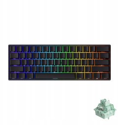 Akko MonsGeek FUN60 Max Wireless Gaming-Tastatur, RGB, Glare Magnetic Switch – schwarz, ANSI (US)