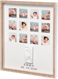 Baby Art First Year Print Frame komplekts mazuļa pēdiņu / rociņu nospieduma izveidošanai  wooden 3601094800
