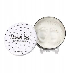 Akcija! Baby Art Magic Box Round Black&amp;White komplekts mazuļa pēdiņu vai rociņu nospieduma izveidošanai 3601091080