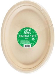 Kompostejamie cukurniedru skivji Go Green ovali 10 gab. / 0 17kg 4743115010828