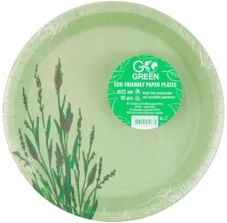 Fl1 Ekologiczne talerzyki papierowe Reed Go Green* O22cm 10 gab./ 0 11kg 4743115011375