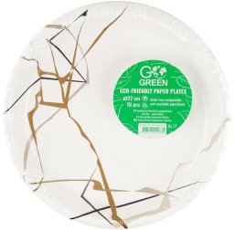 Fl1 Ekologiczne talerzyki papierowe Marble Go Green O22cm 10 gab./ 0 11kg 4743115012051